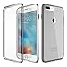 iPhone 7 Plus Case, ATGOIN Utmost Hybrid Crystal Flexible TPU Hybrid Protective Shock Absorbing Bumper Case with Clear Back Panel for iPhone 7 Plus 5.5 inch - 2016 (Grey)