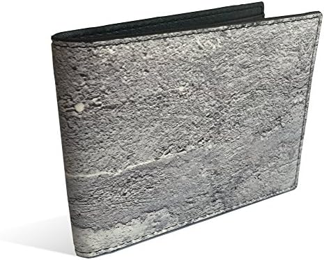 arcPressRFID Blocking Modern Bifold Wallet with Wood, Concrete, and Architectural Design Finish (Concrete)