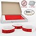 Grandstand Ink - 3/4in BRIGHT RED Tyvek Wristbands - Print & Writable Sheets in Distribution Box Paper Feel Party Event Bracelets For Churches or Schools 1000 ID Bands 100 Customizable Sheets Per Box