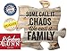 P. Graham Dunn Chaos We Call It Family on Distressed Wood Look 12 x 12 Wall Hanging Puzzle Piece Plaque