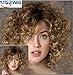 ATOZWIG Fashion Mix Blonde Short Curly Heat Resistant Wavy Women Lady Hair Full Wig Wigs