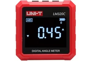 Precision Digital Level - 0.01° Accuracy, Backlit LCD, 90-Degree Angle Tool for Woodworking & Construction, Digital Angle Mea