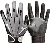 Mizuno Adult Vintage Pro Batting Gloves, Grey, Small