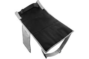 Toddler Airplane Bed for Safe Travel, Portable Kids Seat Extender and Footrest, Long Flight Essentials for Baby Sleeping, Bla