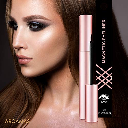 Aroamas Magnetic Eyeliner, Natural Look,Waterproof and Smudge Resistant