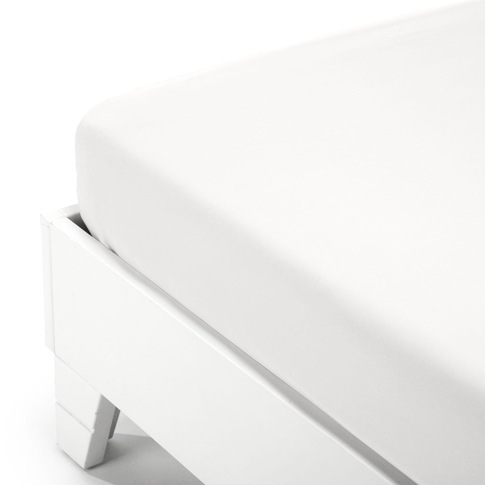 Caleffi 59048 Jersey Bottom Sheet for Double Bed, White