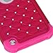 iPod Touch 5 / iPod Touch 6, Touch 5 / Touch 6 Case, Style4U Studded Rhinestone Crystal Bling Hybrid Armor Case Cover for Apple iPod Touch 5 / iPod Touch 6 with 1 Stylus [Hot Pink/Hot Pink]