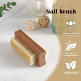WHAPELQ 4 Pcs Double Sided Wooden Nail Brushes - 2 Kinds, Easy Use view 6