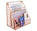 Superbpag Set of 2 Office Supplies Metal Stackable File Document Letter Tray Organizer, Rose Gold