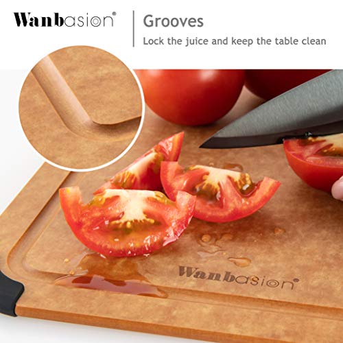 Wanbasion Best Cutting Board Kitchen, Wood Cutting Board Kitchen, Cutting Board Kitchen Professional with Groove - Thumbnail 2