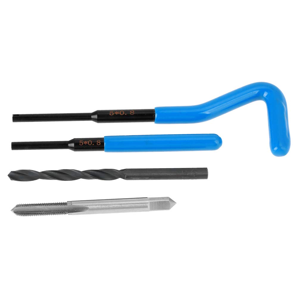 Thread Repair Kit, M5 Stainless Steel Wire Thread Insert Combination Tool Set Thread Repair Kit hex sockets M5 Thread Repair Tool: Industrial & Scientific