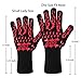 ASHLEYRIVER BBQ Grill Glove Extreme Heat Resistant Oven Gloves for Cooking, Grilling, Baking-11 Inch 1 Pair-Small Lady Size