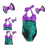 Girls Lovely Mermaid Swimmable Swimming Princess Costume Kids Swimsuit 1-2T Mermaid