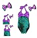 Girls Lovely Mermaid Swimmable Swimming Princess Costume Kids Swimsuit 1-2T Mermaid