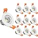 LightingWill 2inch LED Dimmable Downlight, 3W COB Recessed Ceiling Light, Daylight White 5500K-6000K, CRI80, 25W 220LM Halogen Bulbs Equivalent, White (10 Pack)