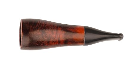 Cigarrenspitze Bruyere orange/black 18mm Bohrung mit Passatore Filter und Stoffbeutel