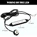 YITAMOTOR Hideaway Strobe Lights White High Power 24W 8 Chipsets Surface Mount Waterproof Hideaway Emergency Lights (White)