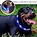 LED Dog Collar,USB Rechargeable Glowing Dog Collars, Light Up Collar Improved Pet Safety &Visibility at Night, 3 Flashing Modes,Water-Resistant Lighted Collar Fits For Small Medium Large Dogs