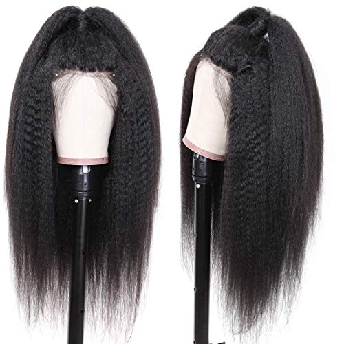 Eileen-Italian-Yaki-150-Density-Lace-Front-Wigs-Human-Hair-Pre-Plucked-13x4-Lace-Front-Wigs-for-Black-Women-Brazilian-Hair-Kinky-Straight-Wig-Natural-Color-Remy-Hair-24-Kinky-straight