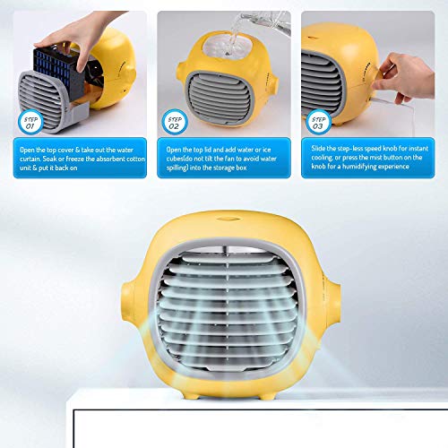 Portable Air Conditioner Fan Evaporative Portable Cooler Fan Space