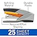 Swingline Stapler, Optima 25, Full Size Desktop Stapler, 25 Sheet Capacity, Reduced Effort, Orange/Gray, 2 Pack (S7066402AZ)