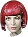 UHC Beebop Rubber Bob Cut Bangs Latex Wig Halloween Costume Accessory