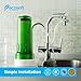 Ecosoft Countertop Water Filter System for Faucet Mount with Extra Filtration Cartridge - Green