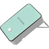 Mini Electric Heater with Adjustable Tilt Bracket, 3S Fast Heating for Bedroom Office Desk, Quiet 40dB Operation, Overheat Protection, Cyan, 110V US Plug
