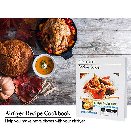 7 inch General Air Fryer Accessories 11 pcs with Recipe Cookbook, Compatible for Philips Gowise USA Cozyna Airfryer 3.2QT - 3.5QT - 3.7QT, Deluxe Deep Fryer Accessories Set of 12 - Thumbnail 5