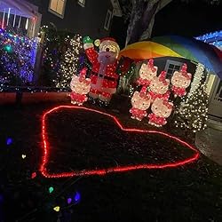 YEGUO Red Solar Christmas Lights, 2 Packs Each 33ft