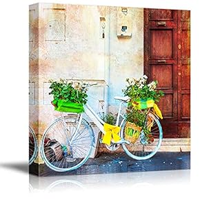 Beautiful Handicraft Painting Bike Artwork for Home Framed That You Will Love