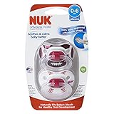 NUK Sports 2 Piece Orthodontic Pacifier, Girl, 0-6 Months