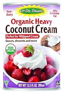 Let's Do...Organic Heavy Coconut Cream, 13.5 Ounce Can, White