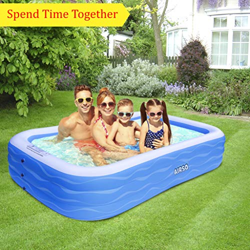 Inflatable Swimming Pool Family Full-Sized Inflatable Pools 118" x 72" x 22" Thickened Family Lounge Pool for Kids & Adults Oversized Kiddie Pool Outdoor Blow Up Pool for Backyard, Garden - Image 3