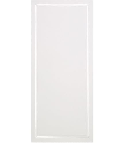 Gartner Studios Allzweckkarten Mit Silberfolienrand – 50 Stück Inkl. Umschläge, 10,7 X 14,9 Cm, Weiß