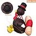 6 Foot Thanksgiving Inflatable Turkey, YUNLIGHTS Lighted Air Blown Inflatable Turkey with Pilgrim Hat Perfect Thanksgiving Autumn Decorations