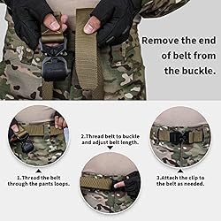 FAIRWIN Tactical Belt 1.5 Inch Belts for Mens Nylon