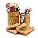 Pencil Pen Holder Cup For Desk Organizer Coin Purse Card Phone Washable Paper | Cork Wood ECO (Cork: Holder Set)