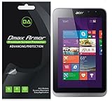 [3-Pack] Dmax Armor- Acer Iconia W4 Screen Protector High Definition Clear Shield - Lifetime Replacements Warranty- Retail Packaging