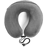 Travelrest - Therapeutic Memory Foam Travel & Neck Pillow - Washable Micro-Fiber Cover - Attaches to Luggage - Molds Perfectly to Your Neck and Head (2-Year Warranty)