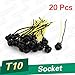 uxcell 20PCS T10 Harness Connectors Wiring Sockets 168 194 2825 912 921 W5W