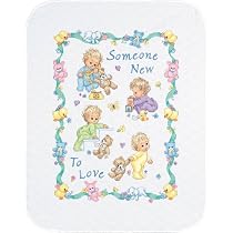 Cross Stitch Baby Blanket Someone New Quilt