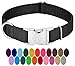 Country Brook Petz | Premium Nylon Dog Collar with Metal Buckle | Vibrant 22 Color Selection (Large, 1 Inch Wide)