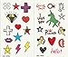Foxjoy Temporary Tattoos for Kids, 200 Designs, 30 Sheets, 4.2X 2.5 inches (B)