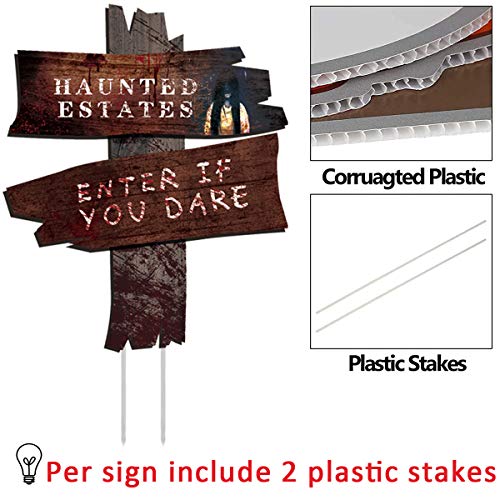 DQFAQYY Halloween Decorations Yard Signs Stakes 6Pcs 10\