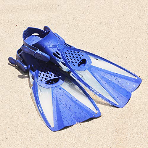 CAPAS Swim Fins, Snorkel Fins with Travel Size Short Fins for