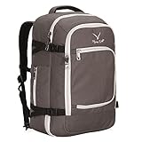 Hynes Eagle Travel Backpack 40L Flight Approved Carry on Backpack, Khaki