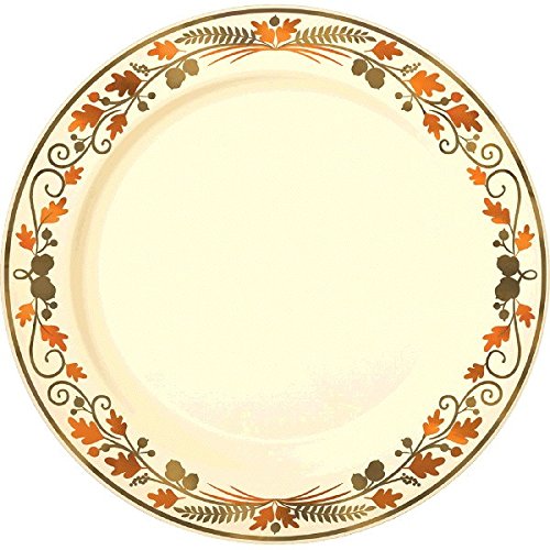 Thanksgiving Tableware Sets & Colors Of Fall Thanksgiving Party Premium Round Plate Tableware 10