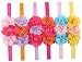 ROEWELL® Cute 6 Pcs Baby Headbands Girl's Hair Bows Infant Hairband Headband(6 Pack)