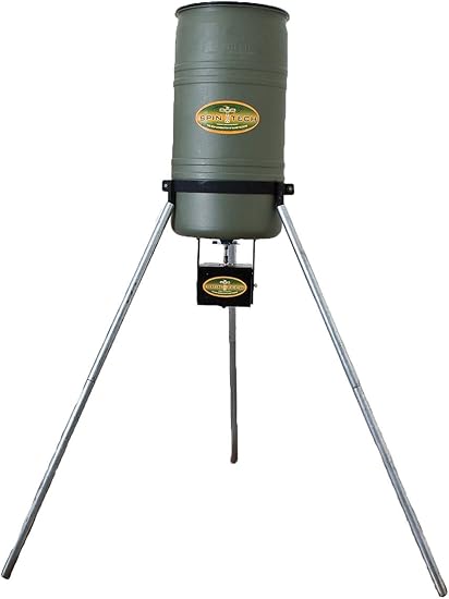 Amazon Com Spin Tech 30 Gallon Tripod Feeder With Digital